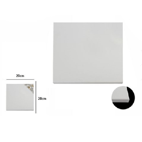 Trade Shop Traesio-tela Telaio Per Pittura Bianco 20x20x1.5 Cm Quadrato Universale Artisti 53414a -