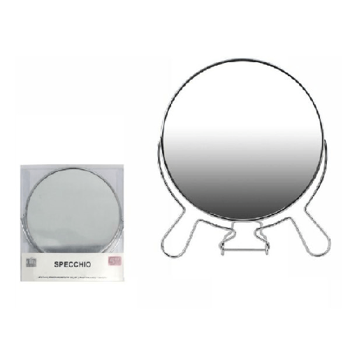 Trade Shop Traesio-specchio Per Cosmetici Rasoio Barba Trucco Make Up Ingrandimento 5′′ Pvc 07092 -
