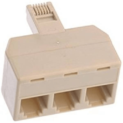 Splitter Sdoppiatore Telefonico Adattatore 3 Uscite Femmina Plug Rj-11 -