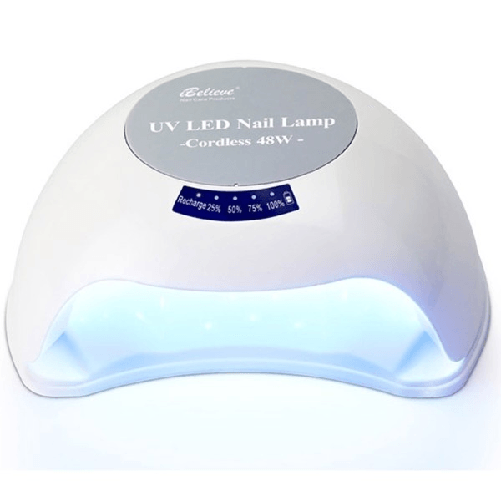 Trade Shop Traesio-lampada Uv Senza Fili Tp68 48w Led Doppia Luce Sensore Fornetto Unghie Nail Art -