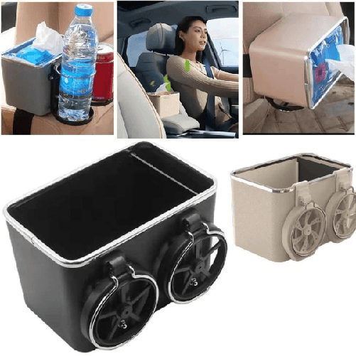 Trade Shop Traesio-organizer Per Bracciolo Universale Portaoggetti Per Auto Con Porta Bicchieri -
