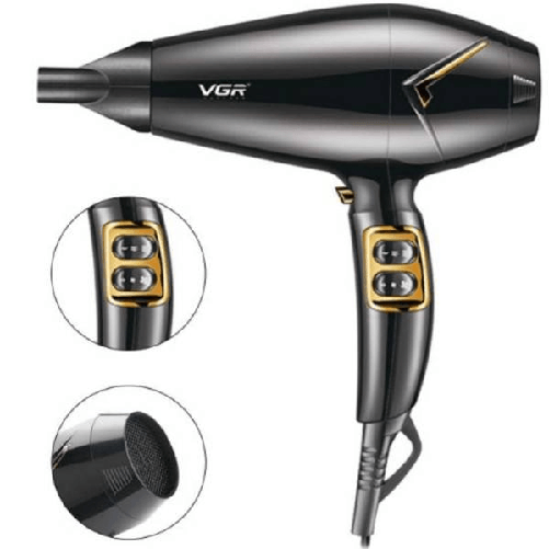 Trade Shop Traesio-asciugacapelli Phon Professional 2200w Asciuga Capelli Doppia Funzione Velocità -