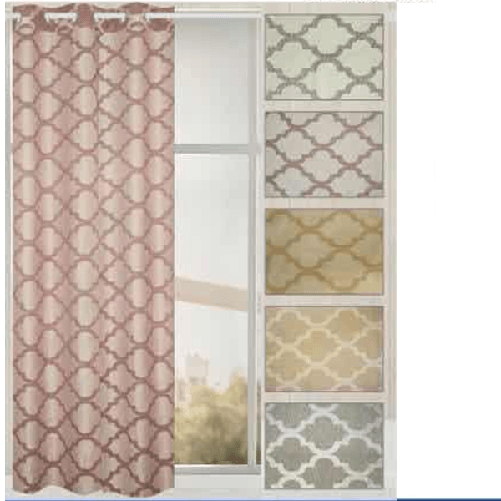 Tenda Amabile Pannello Singolo 8 Borchie Porta Finestra Cucina Bastone 140x280 Cm -