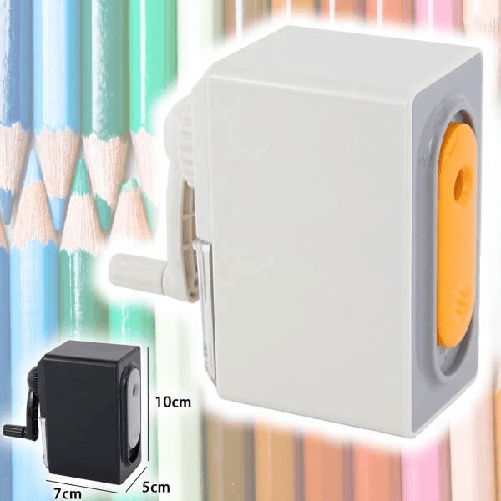 Temperamatite Scrivania A Manovella Con Contenitore Tempera Matite Casa Ufficio -