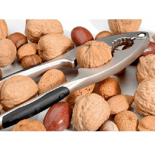 Trade Shop Traesio-schiaccianoci Rompinoci In Acciaio Inox Satinato Manico Antiscivolo -
