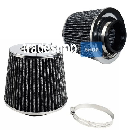 Filtro Aria Sportivo Aspirazione Tuning Universale Conico Auto Morsetto 9cm -