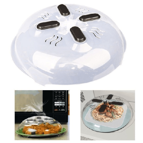 Trade Shop Traesio-coperchio Paraschizzi Con Magneti Per Microonde Con Sfiato A Vapore Hover Cover -