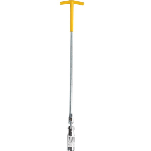 Chiave Candela Snodata 50cm Diametro 16 Mm Manutenzione Auto Impugnatura Gommata -