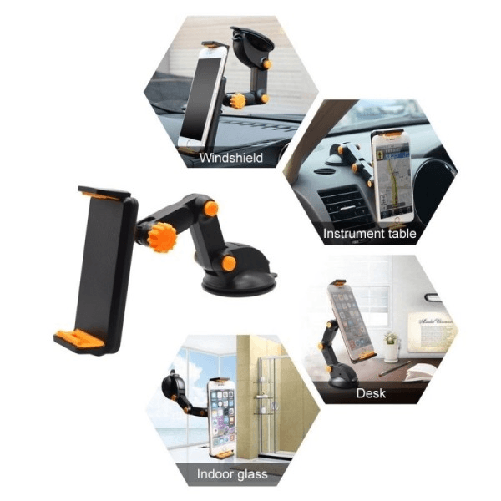 Trade Shop Traesio-supporto Auto Universale A Ventosa 360° Gradi Per Cellulare Smartphone Tablet -