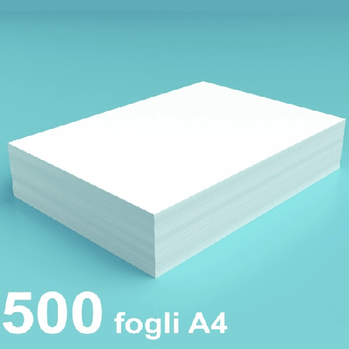 Trade Shop Traesio-risma 500 Fogli Bianchi A4 Per Fotocopiatrice Stampante 80 Gr Carta Ultra Bianca -