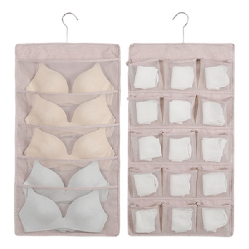 Trade Shop Traesio-organizer Per Porta Reggiseni Calze E Biancheria Intima A Due Lati 15/30 Posti -