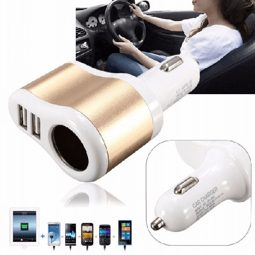 Trade Shop Traesio-caricabatterie Carica Batteria Usb Auto Camper 12v 24v Per Tablet Smarthphone -