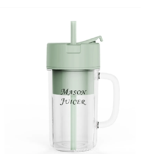 Mini Blender Frullatore Portatile Ricaricabile Con Cannuccia Per Viaggi, Ufficio -