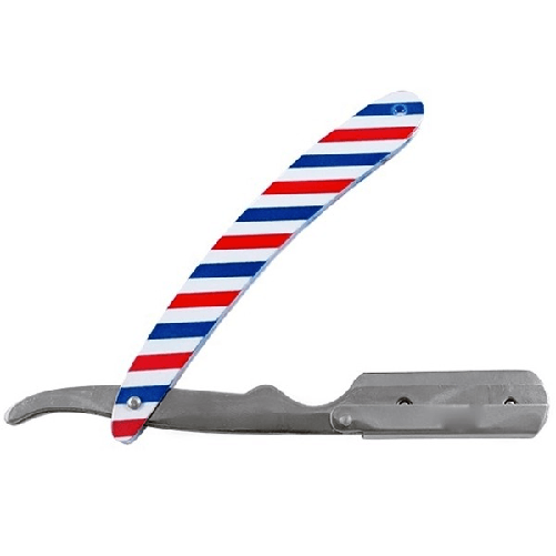 Rasoio Barba American Barber Old Style A Mano Senza Mezza Lama Manico Protettivo -
