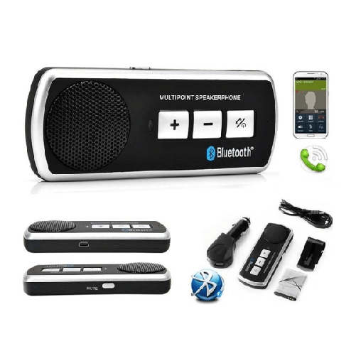 Trade Shop Traesio-kit Vivavoce Bluetooth Auto Multipoint Universale Smartphone Tablet B.t. V3 -