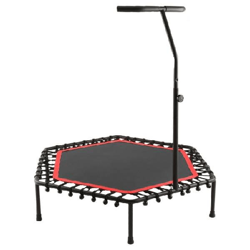 Trade Shop Traesio-trampolino Tappeto Molle Elastico 150kg Con Maniglia Di Sicurezza Fitness Sport -