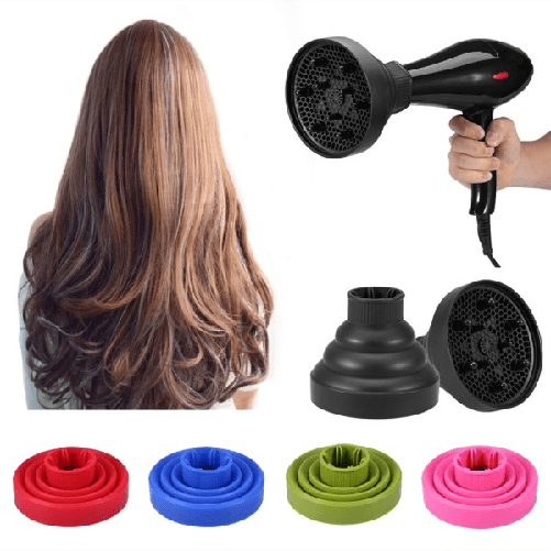 Trade Shop Traesio-diffusore Universale Per Phon Asciugacapelli In Silicone Da Viaggio Pieghevole -