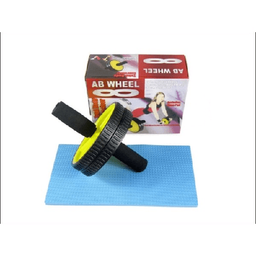Trade Shop Traesio-attrezzo Ruota Per Allenamento Muscoli Addominali Plank Palestra Fitness -