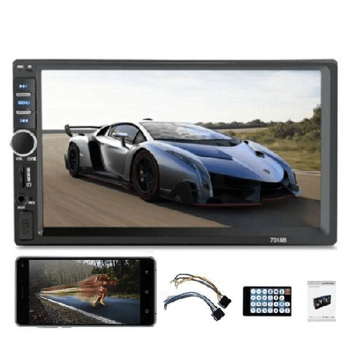 Bluetooth Autoradio 7" 2 Din Touch Screen Stereo Mp5 Mp3 Media Player 7018b -