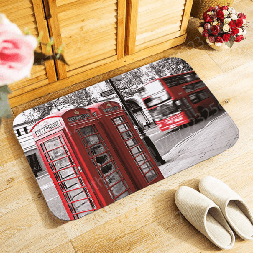 Tappeto Stampato Zerbino Bagno Antiscivolo Doccia Varie Fantasie E Colori 40x60 -