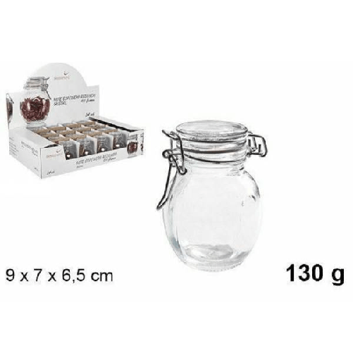 Trade Shop Traesio-set 24 Pezzi Barattolo Barattolino Vasetto Con Tappo Porta Spezie Vetro 130 Gr -