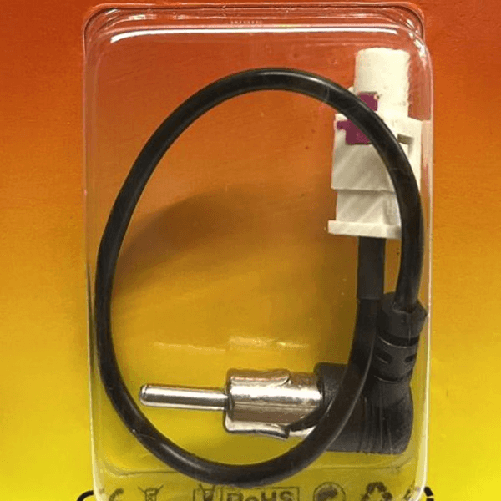 Cavetto Adattatore Antenna Da Fakra Maschio A Din Iso Maschio 90 Pipa Curvo 22cm -