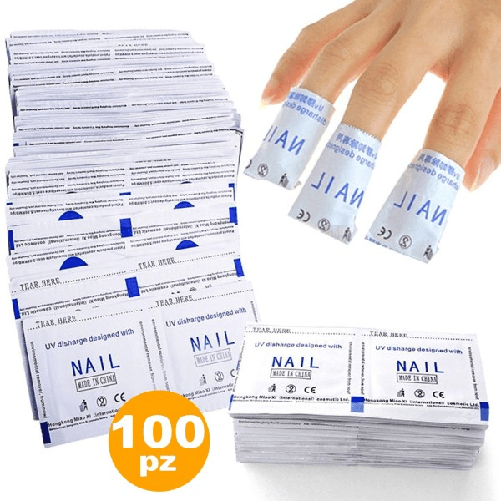 Wraps Rimuovi Gel Usa Getta Acrilico Semipermanente Rimozione Nail Art Solvente -