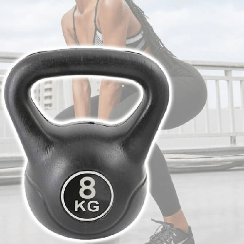 Trade Shop Traesio-manubrio Kettlebell Da 8 Kg Peso Con Maniglia Ginnastica Fitness Ergonomico -