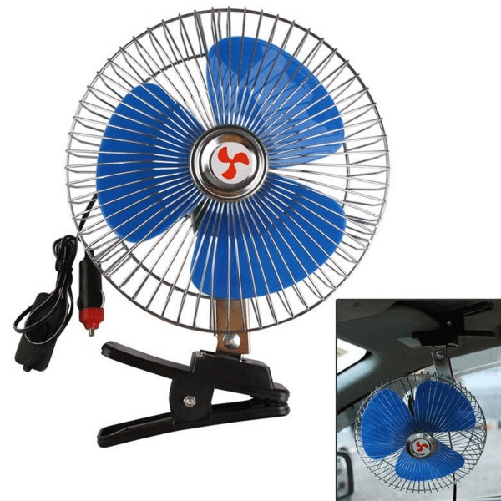 Trade Shop Traesio-mini Ventilatore Portatile Da Viaggio Per Auto Camper Camion Suv 12 Volt 12 V -