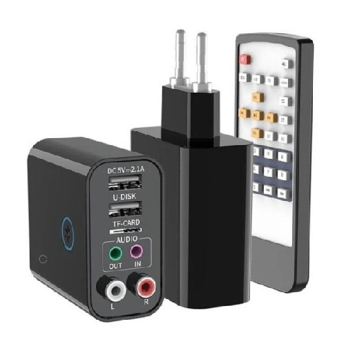 Trade Shop Traesio-adattatore Bluetooh Usb 5.0 Trasmettitore Ricevitore Audio Wireless Aux Rca K16 -