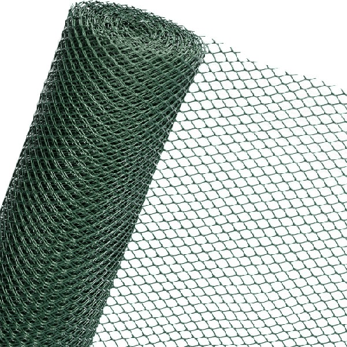 Trade Shop Traesio-rete Di Rinforzo Per Giardino Verde 1 X 5 Mt In Plastica Maglia 13mm Recinsione -
