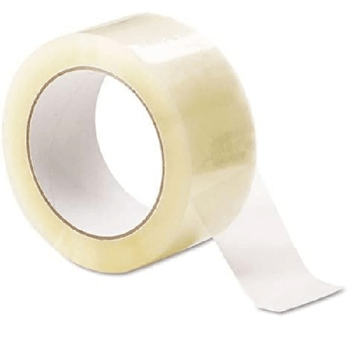 Trade Shop Traesio-set 6 Pz Rotoli Nastro Adesivo 50mmx132mt Silenzioso Per Imballaggio Trasparente -