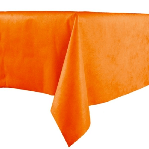 Trade Shop Traesio-tovaglia Plastificata Rettangolare Tavolo Tavola 137x183cm Arancione -