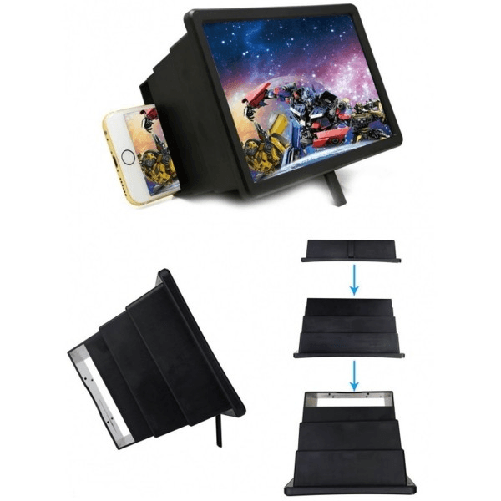 Trade Shop Traesio-amplificatore Video Box 12" Ingrandimento Portatile Pieghevole Smartphone -