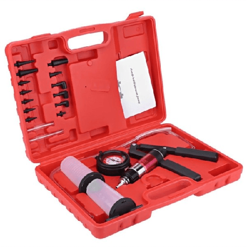 Trade Shop Traesio-kit Pompa Da Vuoto Manuale Per Spurgo Freni Frizione Auto Moto Tester -