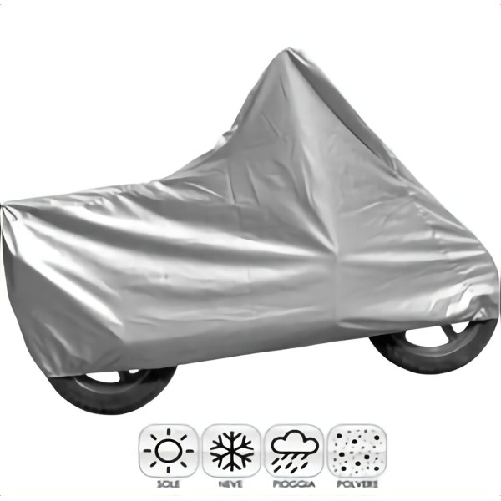 Trade Shop Traesio-telo Coprimoto Scooter Grigio 205x105x125 Xl Cover Copri Moto Anti Pioggia Neve -