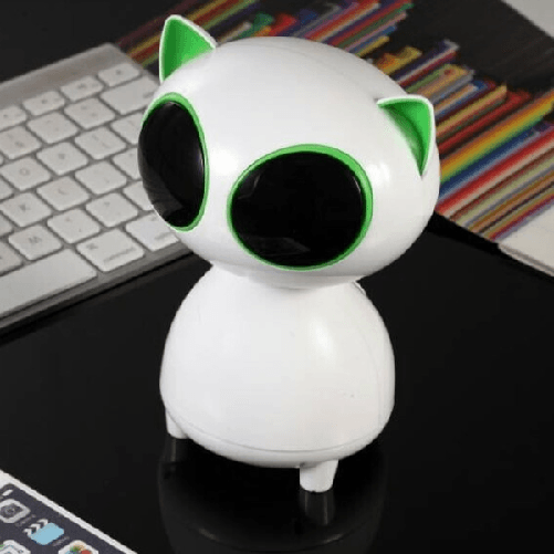 Mini Cassa Amplificatore Speacker Per Computer Pc Da 3w Usb 5v A Forma Di Gatto -