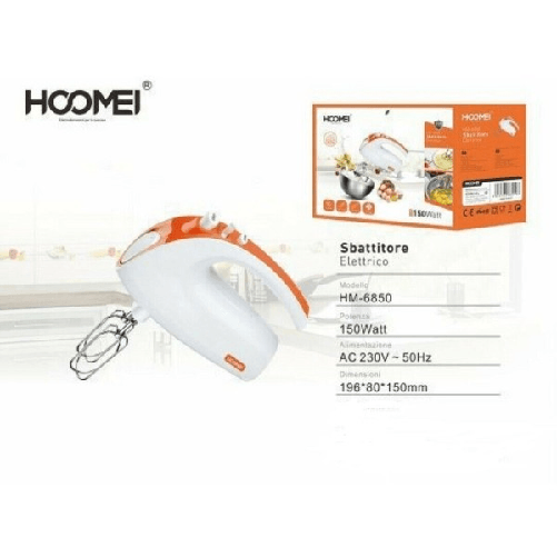 Trade Shop Traesio-sbattitore Elettrico Frullatore Impastatore 150 Watt 5 Velocita' Hoomei Hm-6850 -
