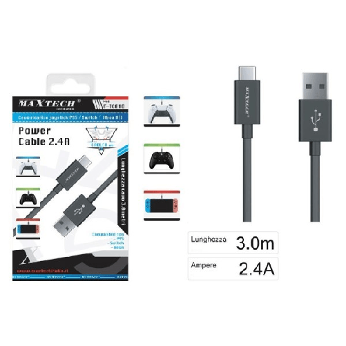 Cavo Usb Type C Ricarica Joystick Controller Ps5 Xbox Switch Usb-c 2.4a F-tc018 -