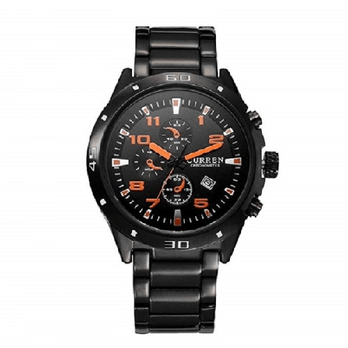 Trade Shop Traesio-curren 8201 Orologi Da Polso Sportivi Analogici Di Lusso Tungsteno D'acciaio Uom -