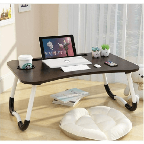 Tavolino Pieghevole Vassoio Scrivania 60x40x28 Cm Tavolo Per Computer Portatile -