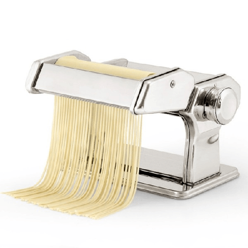 Trade Shop Traesio-macchina Per Pasta Manuale Da Cucina In Acciaio Cromato Fettuccine Tagliolini -