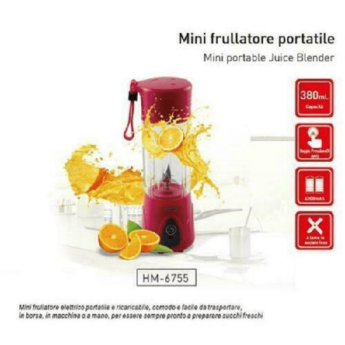 Frullatore Elettrico Portatile Mini Per Frappe Piccolo Mixer Di Vetro Tritatutto -