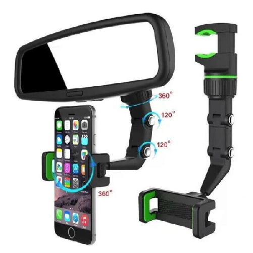 Supporto Da Auto Specchietto Retrovisore Per Cellulari Navigatore Smartphone -