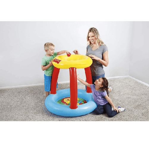 Piscinetta Gonfiabile Con Palline Amici Animali Per Bambini 2 Anni+ 89x84cm 93541 -