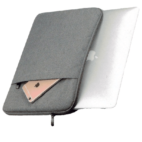 Trade Shop Traesio-custodia A Tasca Per Pc Computer Portatile 15" Notebook Con Zip Porta Accessori -