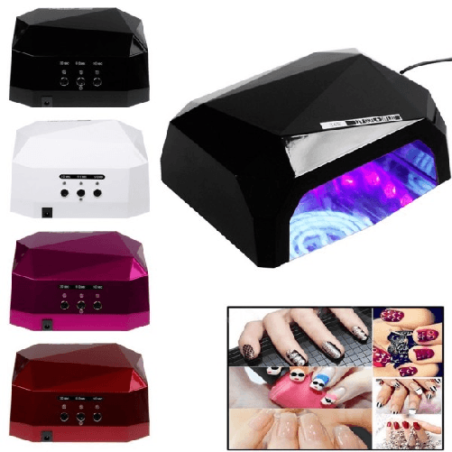 Trade Shop Traesio-lampada Uv Per Ricostruzione Unghie Nailart Con Timer 36w Diamante Fornetto Ccfl -