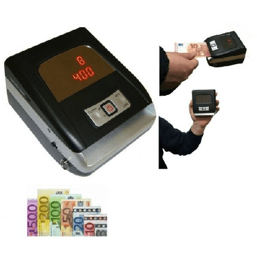 Trade Shop Traesio-rilevatore Banconote False Money Detector Negozio Portatile Rileva Soldi -