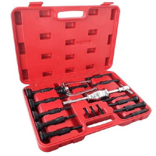 Trade Shop Traesio-kit Estrattore Per Cuscinetti Interni Martello Scorrevole Set Rimozione 16 Pezzi -