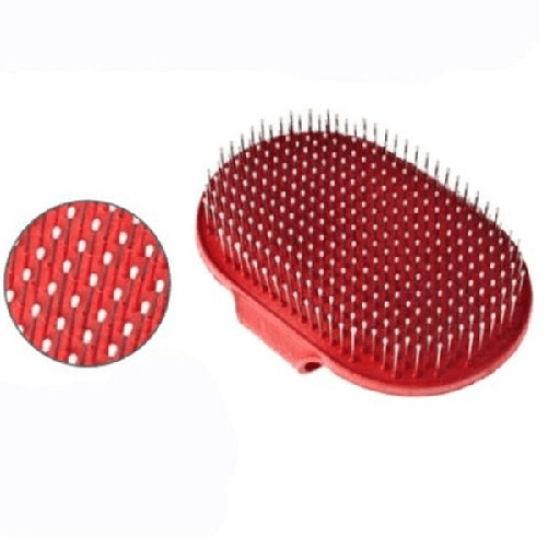 Trade Shop Traesio-spazzola In Gomma Ovale Palmo Mano Cane Gatto Pelo Animali Massaggi Pettine -